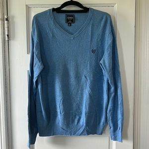 Ralph Lauren Chaps Cotton Cashmere Blend V-Neck Sweater, Size Medium